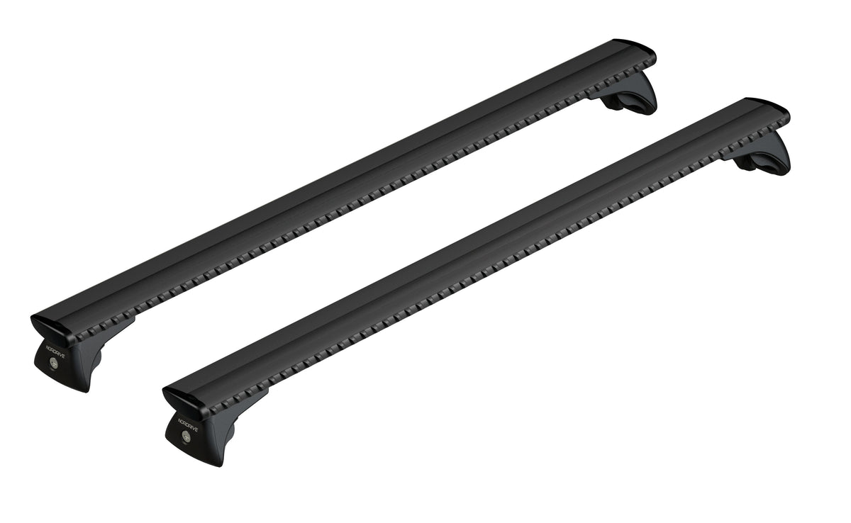 Silenzio Black In-Rail, set completo barre portatutto in alluminio - S - Evos IA - 108 cm