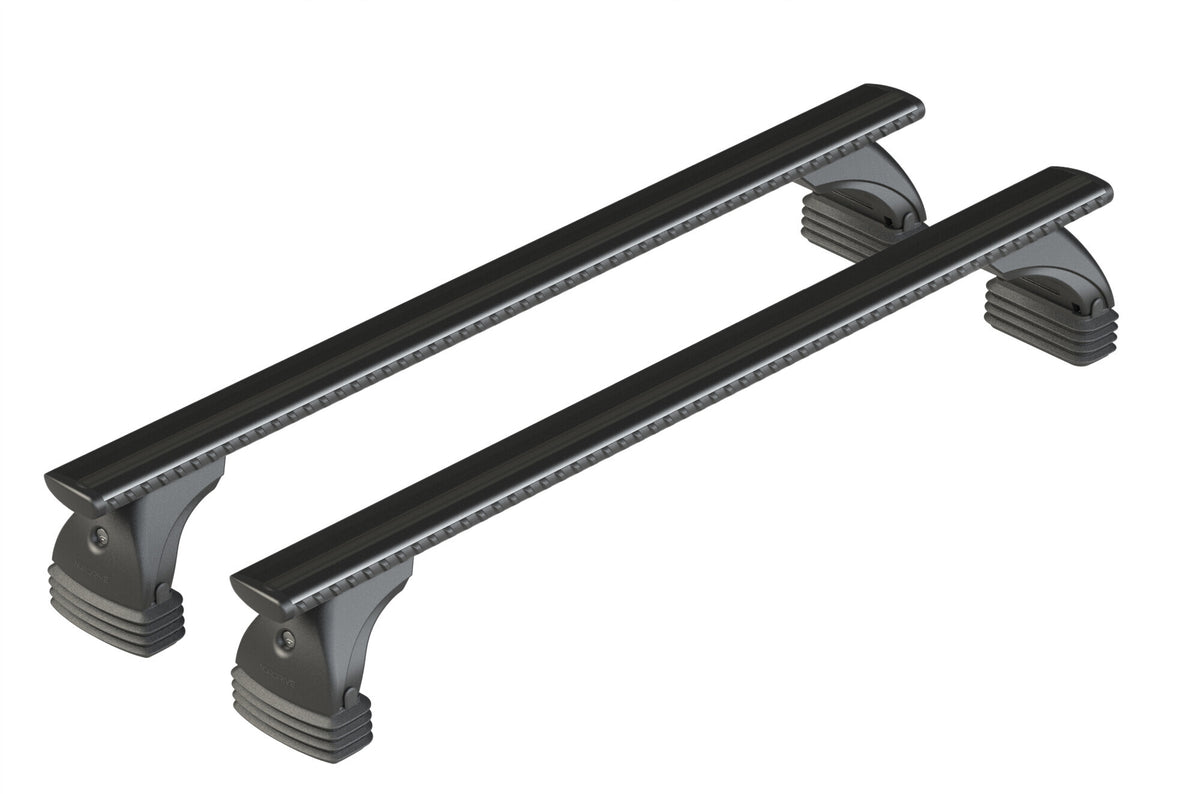 Silenzio Black, set complet de barres de toit en aluminium - M - Evos ST - C053