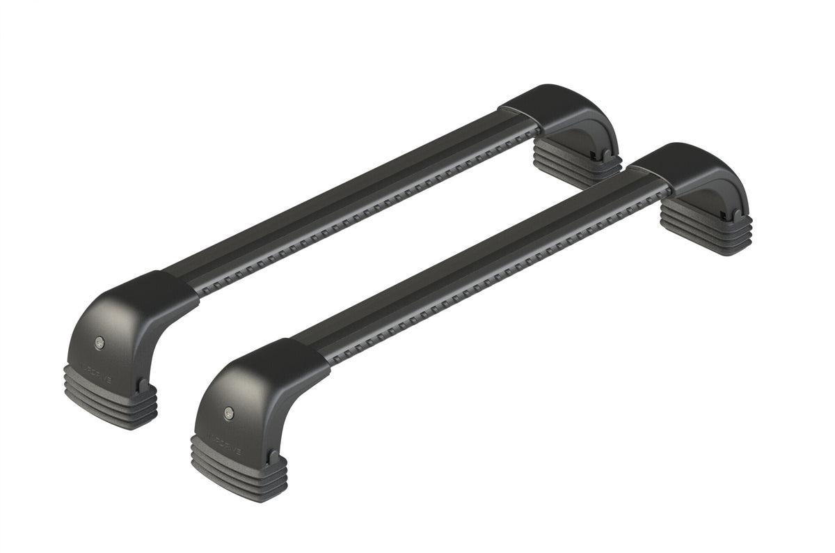 Silenzio CX Black, complete set of aluminum roof bars - 104 cm + 99 cm - Origin RF - C036