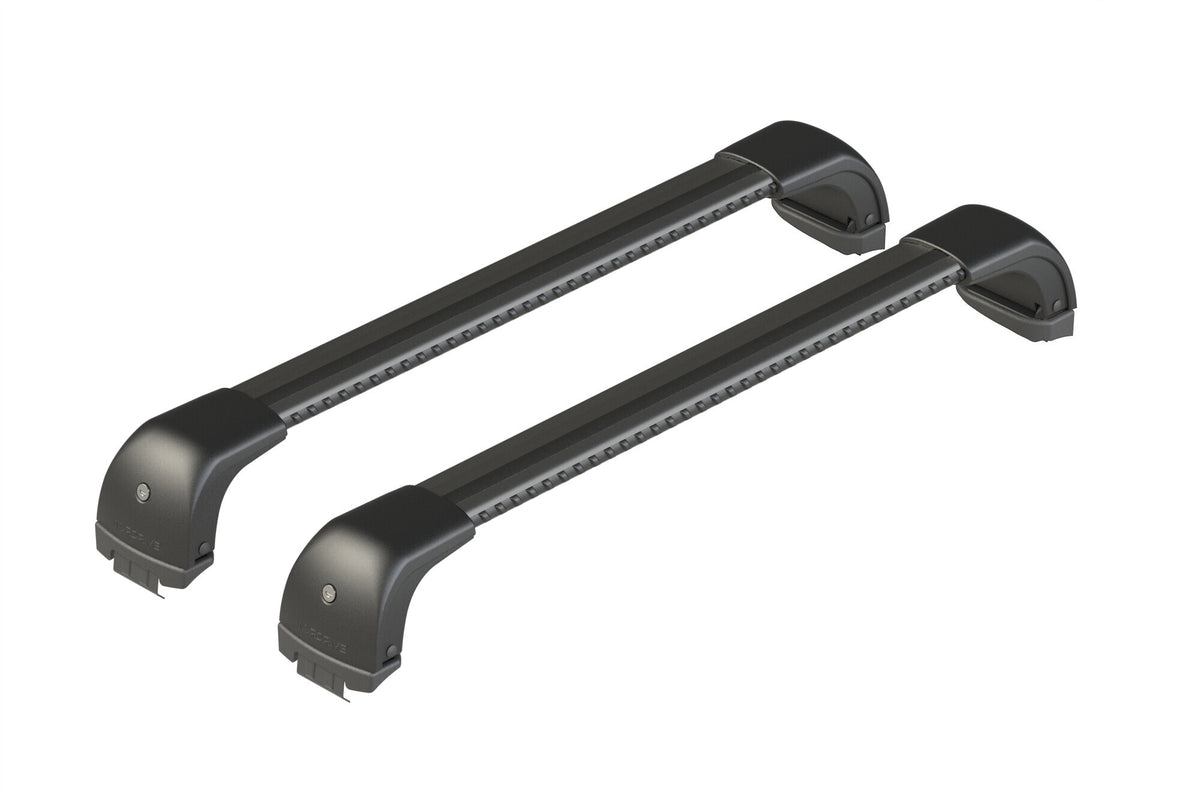 Silenzio CX Black, set complet de barres de toit en aluminium - 104 cm + 99 cm - Origine RF - C168