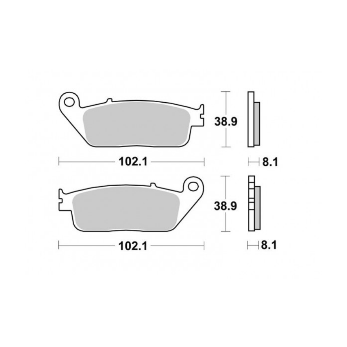 Bremsbeläge Braking Urban Honda SH 300 i – 716SM1