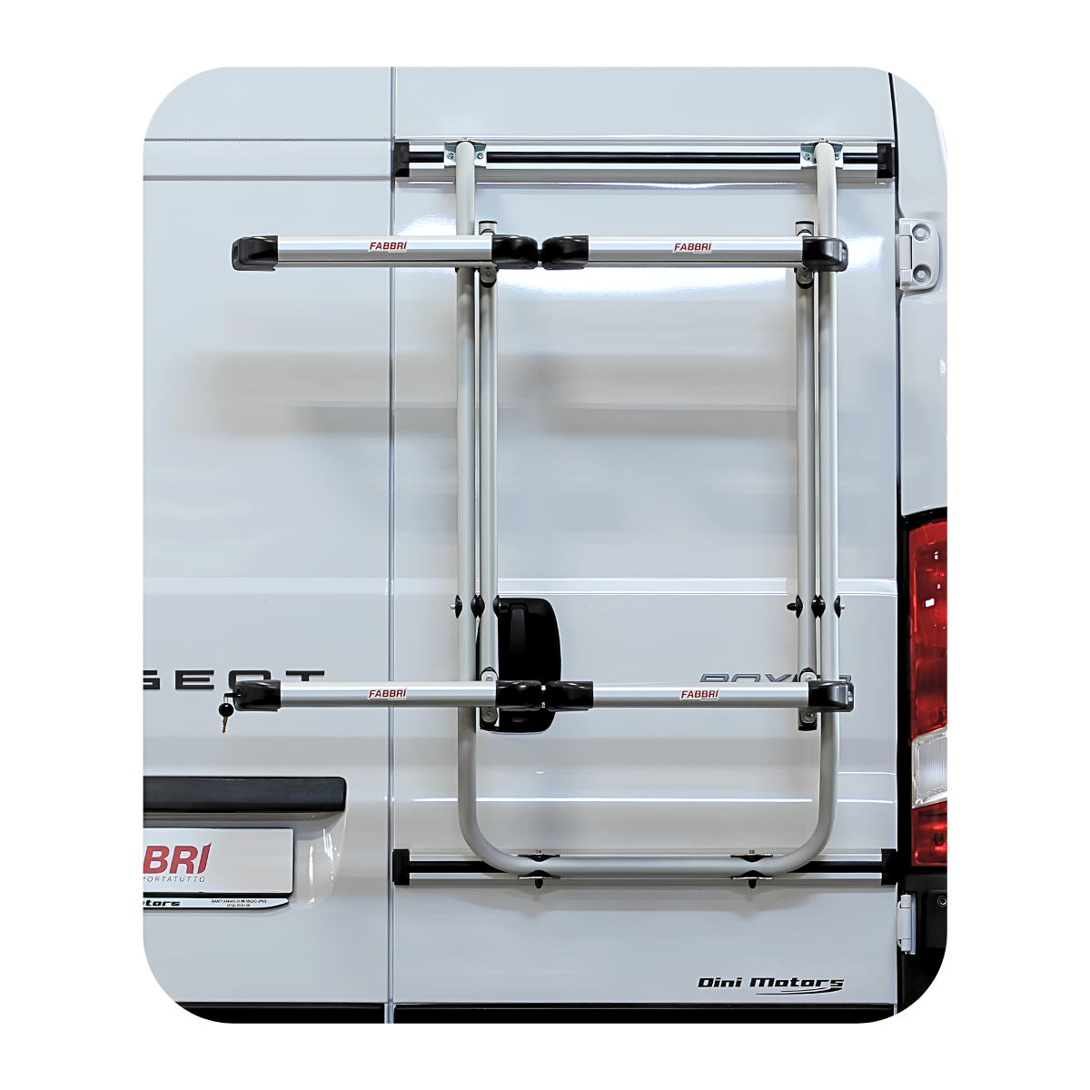 Double Door Ski Rack for Van | Renault Master / Opel Movano / Nissan NV400 (2011+)