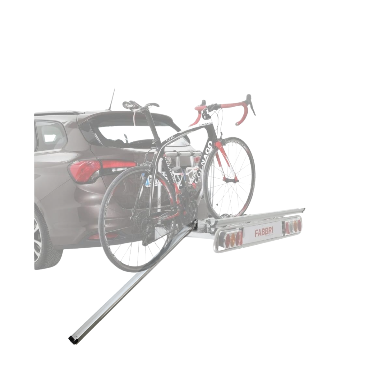 Option rampe Fabbri coulissante pour chargement de vélos électriques