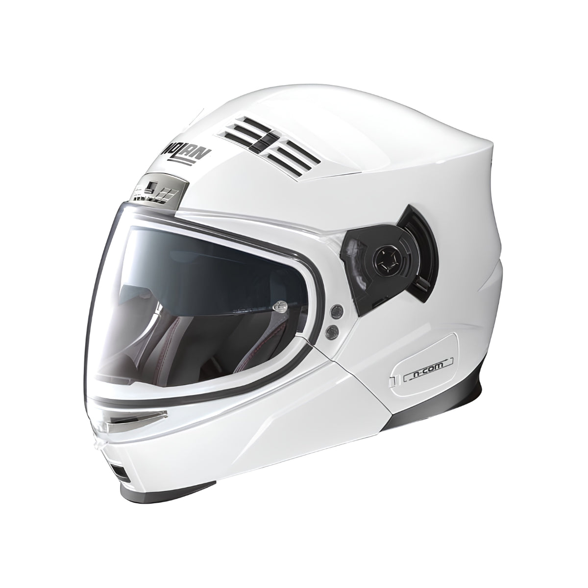 Casco Modulare Nolan N71 Classic N-Com 2 - Metal/White