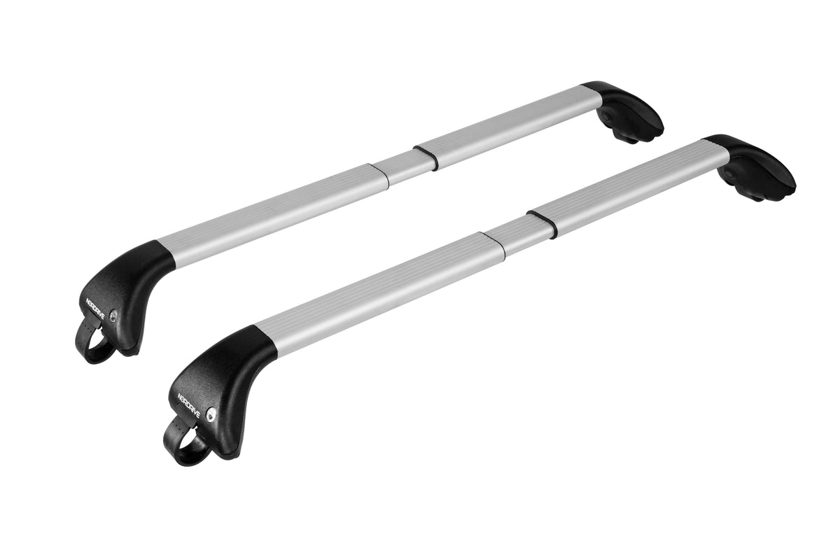 Snap Alu Rail, vollständiges Set aus Aluminium-Teleskop-Dachträgerstangen - L - F0