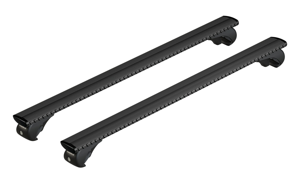 Silenzio Black Rail, kompletter Dachträger aus Aluminium - S - Evos RA - 108 cm