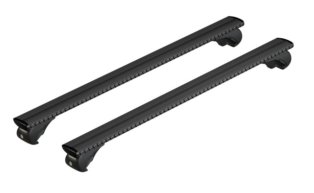 Silenzio Black Rail, kit complet de barres de toit en aluminium - S - Evos RA - 108 cm
