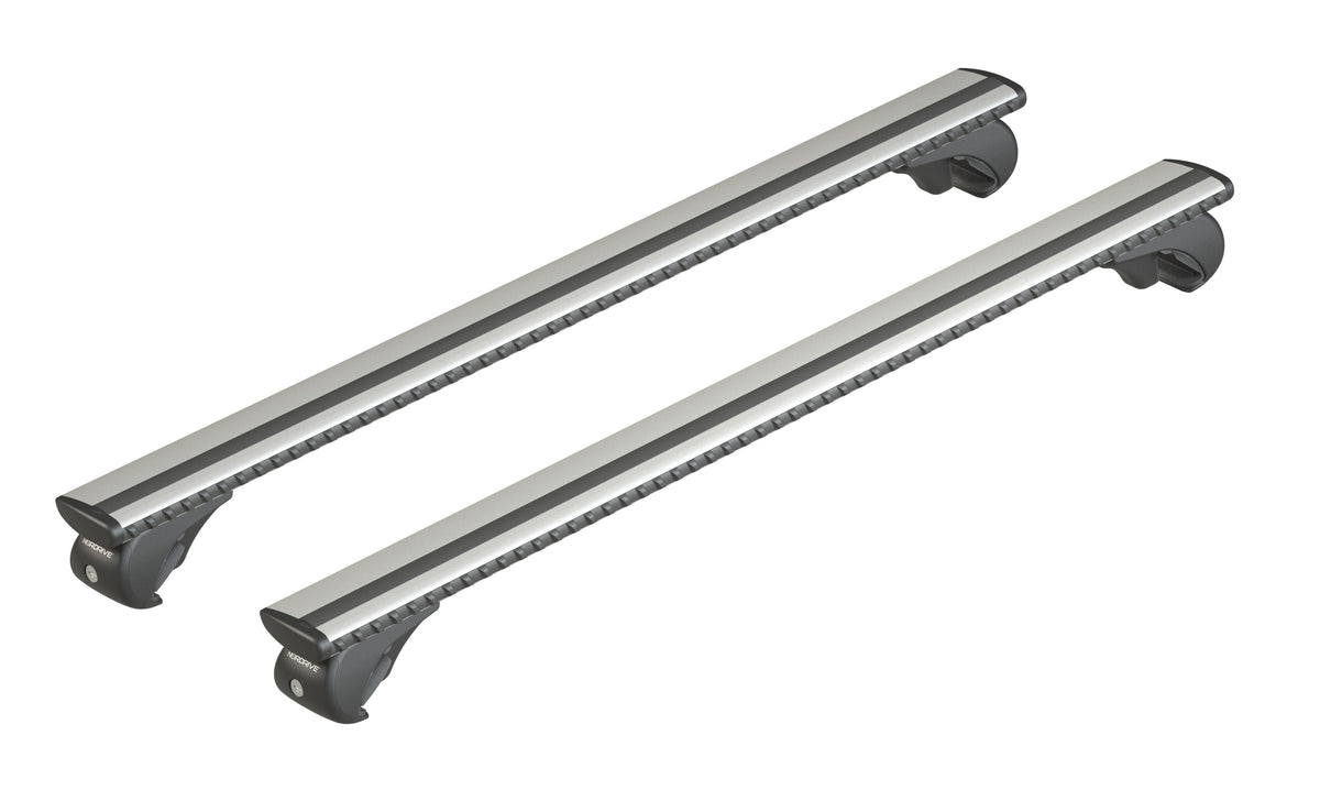 Silenzio Rail, kompletter Dachträger-Satz aus Aluminium – S – Evos RA – 108 cm