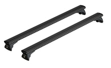 Silenzio Black In-Rail, complete aluminum roof rack set - S - Evos IA - 108 cm