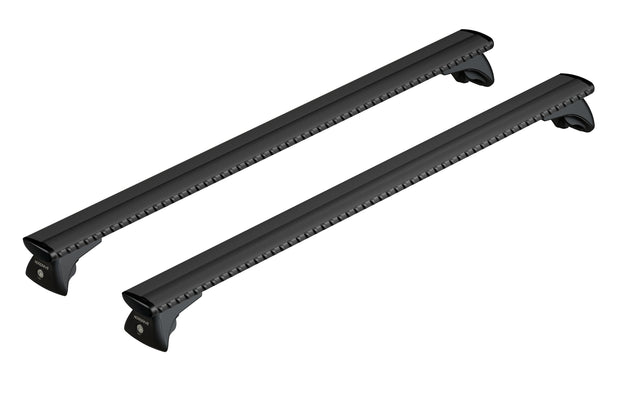 Silenzio Black In-Rail, set completo de barras portaequipajes de aluminio - S - Evos IA - 108 cm