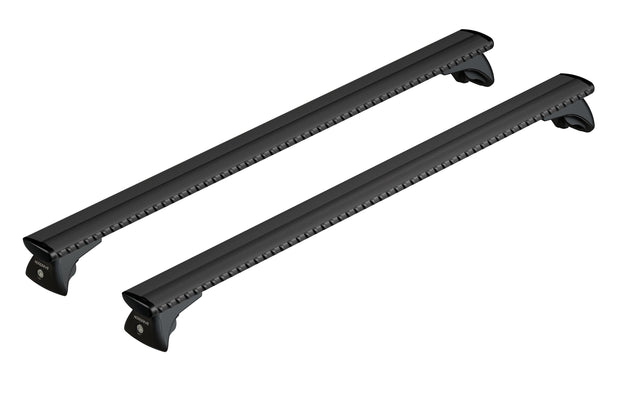 Silenzio Black In-Rail, conjunto completo de barras tejadilho em alumínio - L - Evos IA - 128 cm