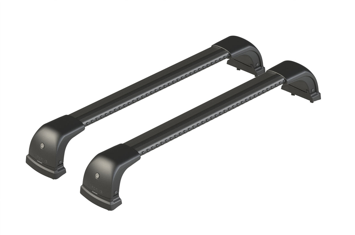 Silenzio CX Black, set completo barre portatutto in alluminio - 84 cm + 74 cm - Origine RF - C100