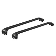 Aluviva 2 Fabbri Integrated Black Roof Bars Closed Rails