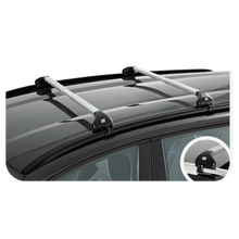 Aluviva 2 Fabbri Integrated Silver Roof Bars Closed Rails