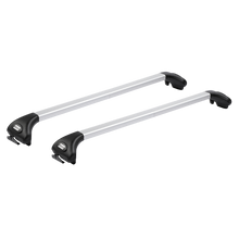 Aluviva 2 Fabbri Integrated Silver Roof Bars Closed Rails