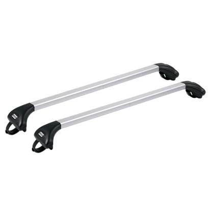 Aluviva 2 Fabbri Silver Barres de toit Rails ouverts