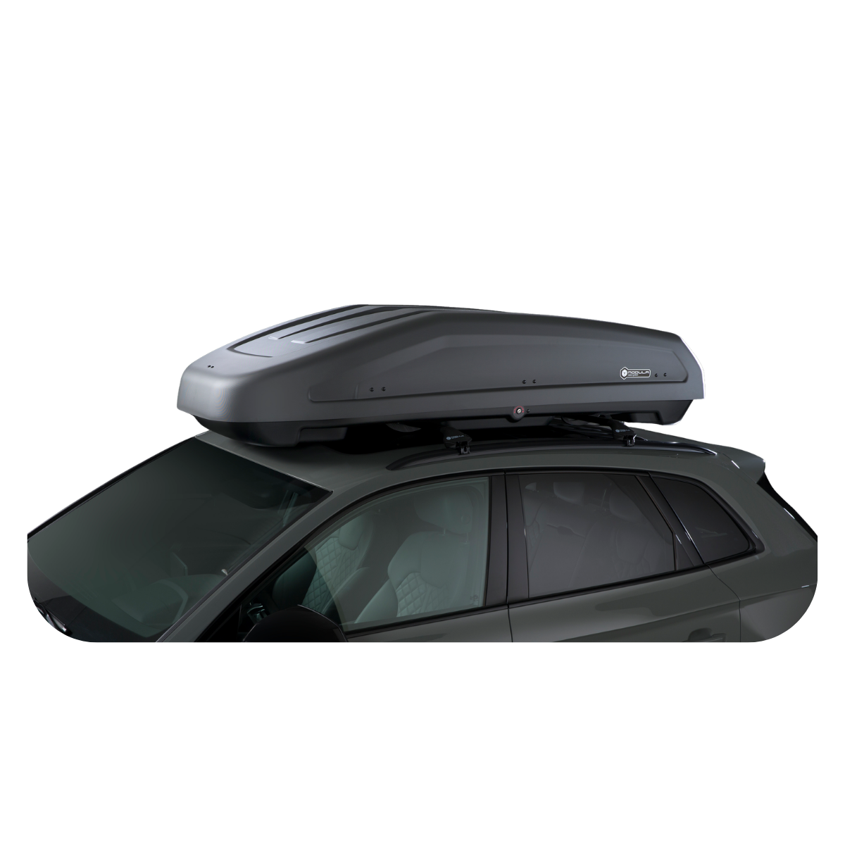 CAJA DE TECHO COCHE EVO MODULA 470 Lt Baule Gris Texturizado