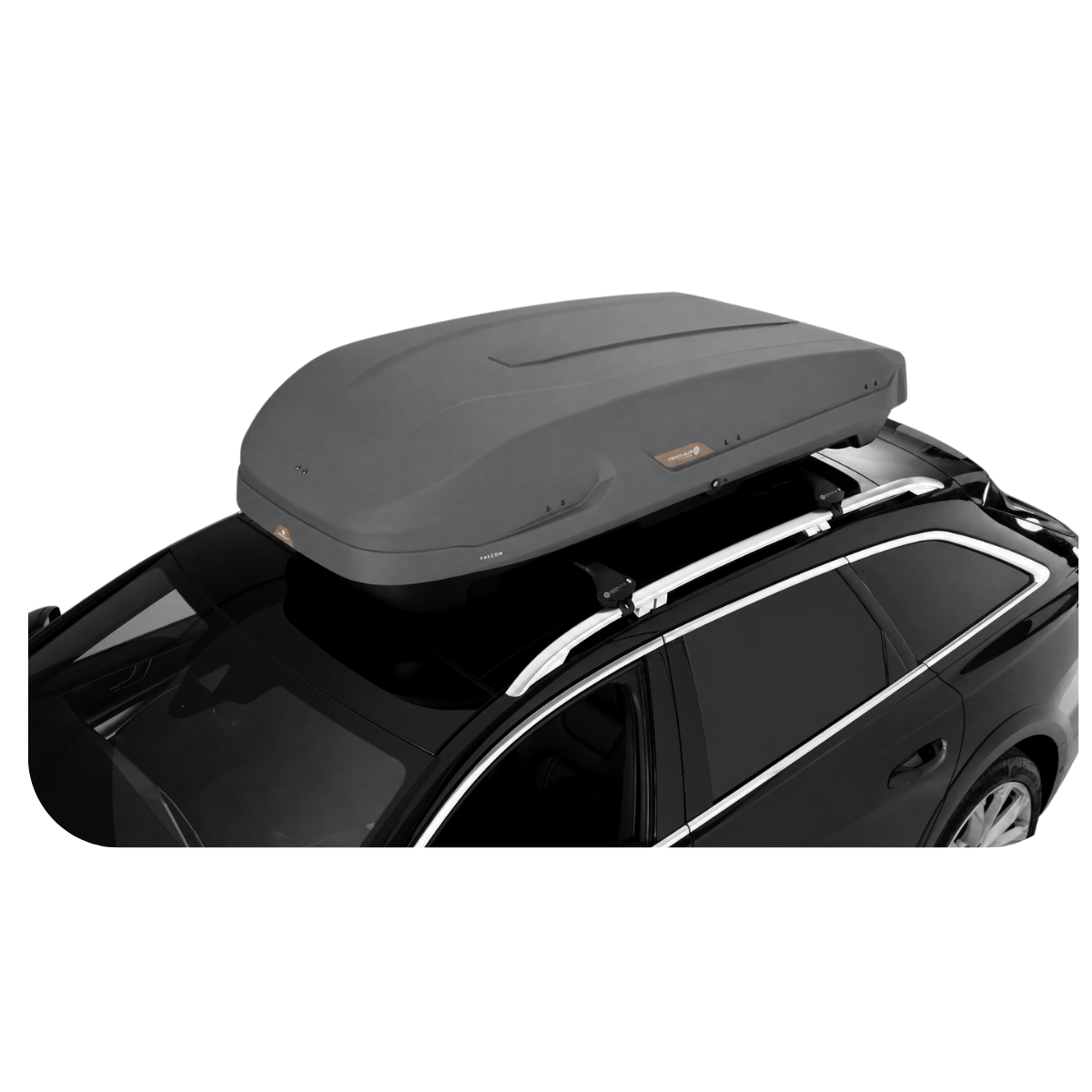 COFRE DE TECHO COCHE FALCON MODULA 400 Lt Maletero Gris gofrado mate