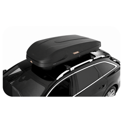 COFFRE DE TOIT AUTO FALCON MODULA 400 Lt Coffre Noir gaufré mat