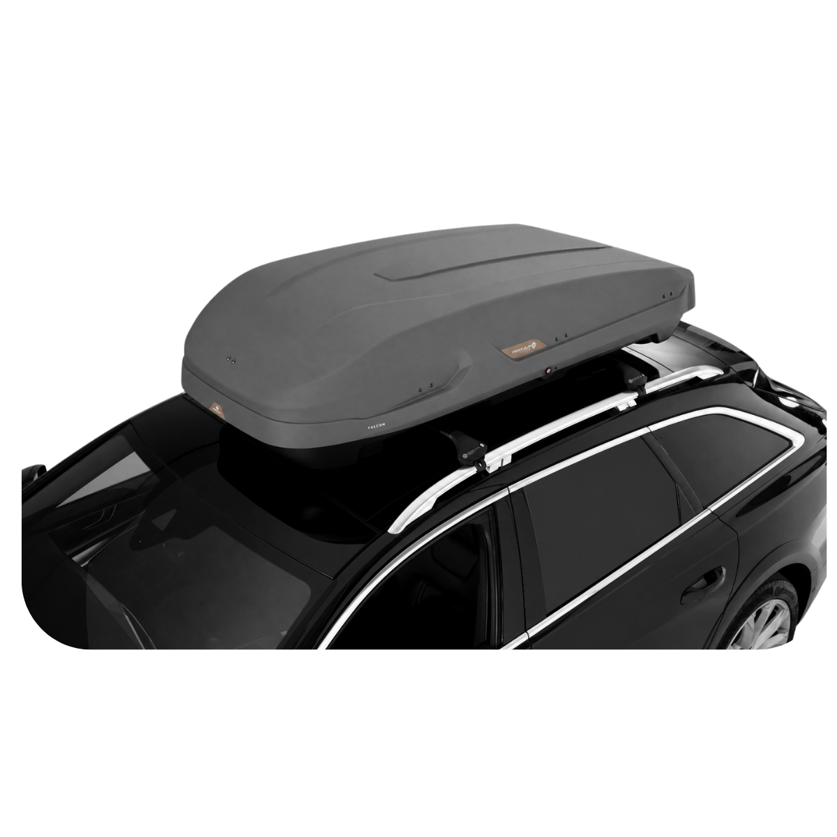 CAJA DE TECHO PARA COCHE FALCON MODULA 470 Lt Baúl Gris texturizado mate