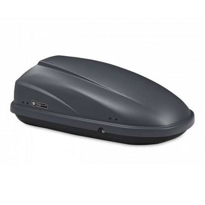 Cofre portaequipajes de techo para coche Modula Travel 370 L Easy gris mate