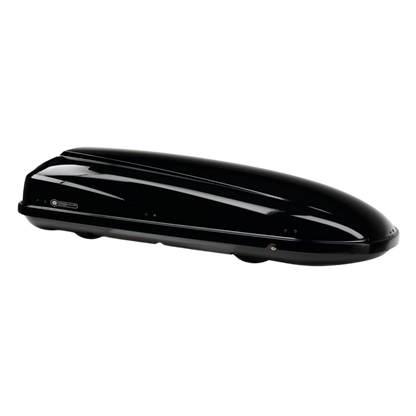 Box Baule da tetto Auto Modula Travel 650 Litri Nero lucido