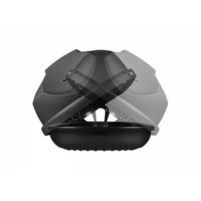 Coffre de toit de voiture Modula Travel 460 L gris mat texturé