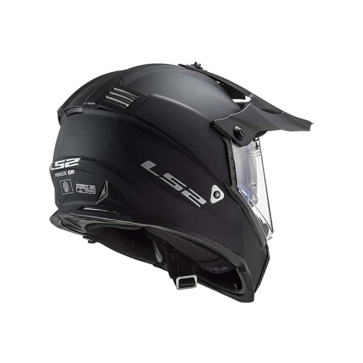 LS2 MX436 PIONEER EVO Integralhelm Matt Schwarz