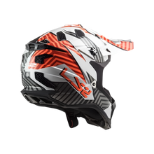 LS2 MX700 SUBVERTER ASTRO Bianco lucido Arancio