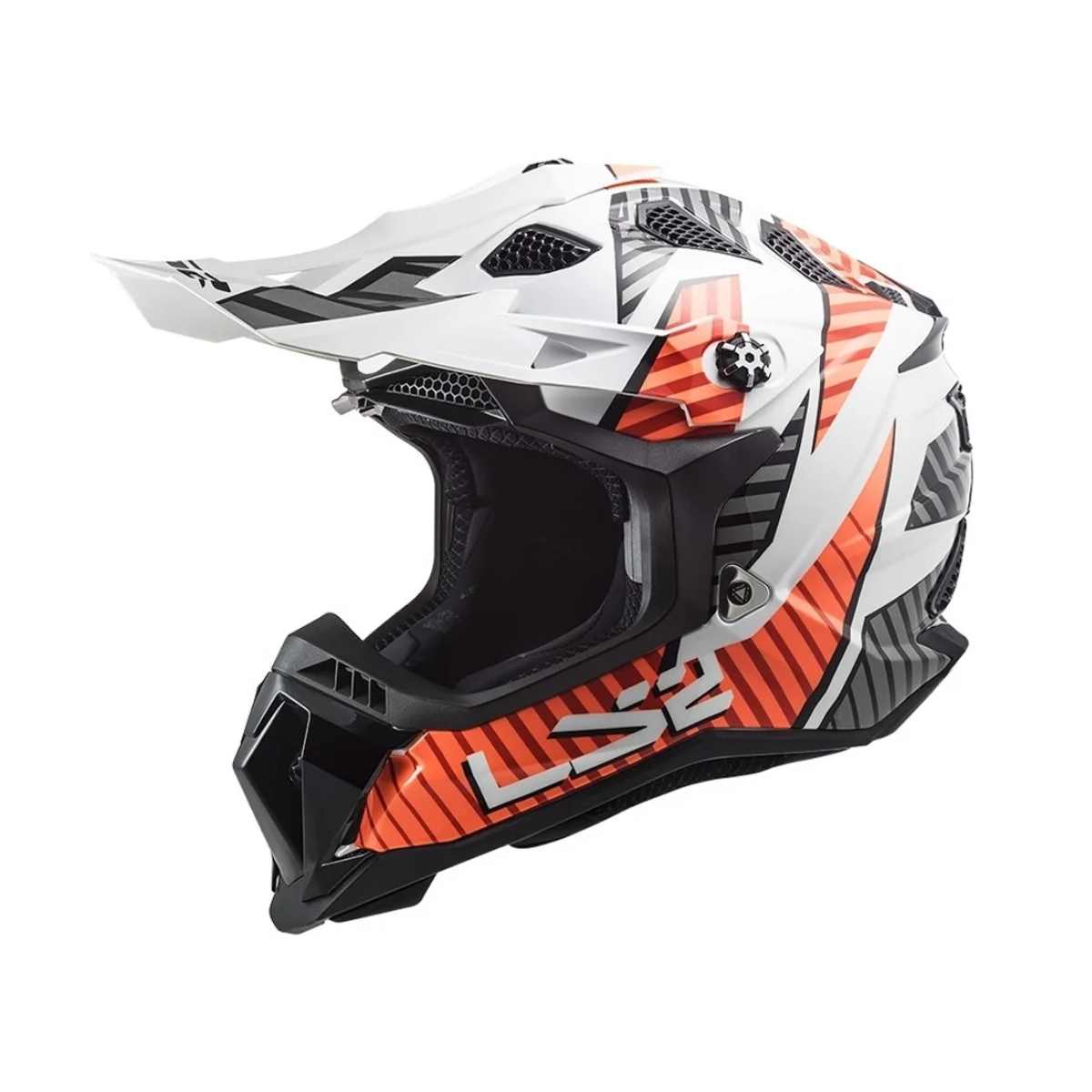 LS2 MX700 SUBVERTER ASTRO Weiß glänzend Orange