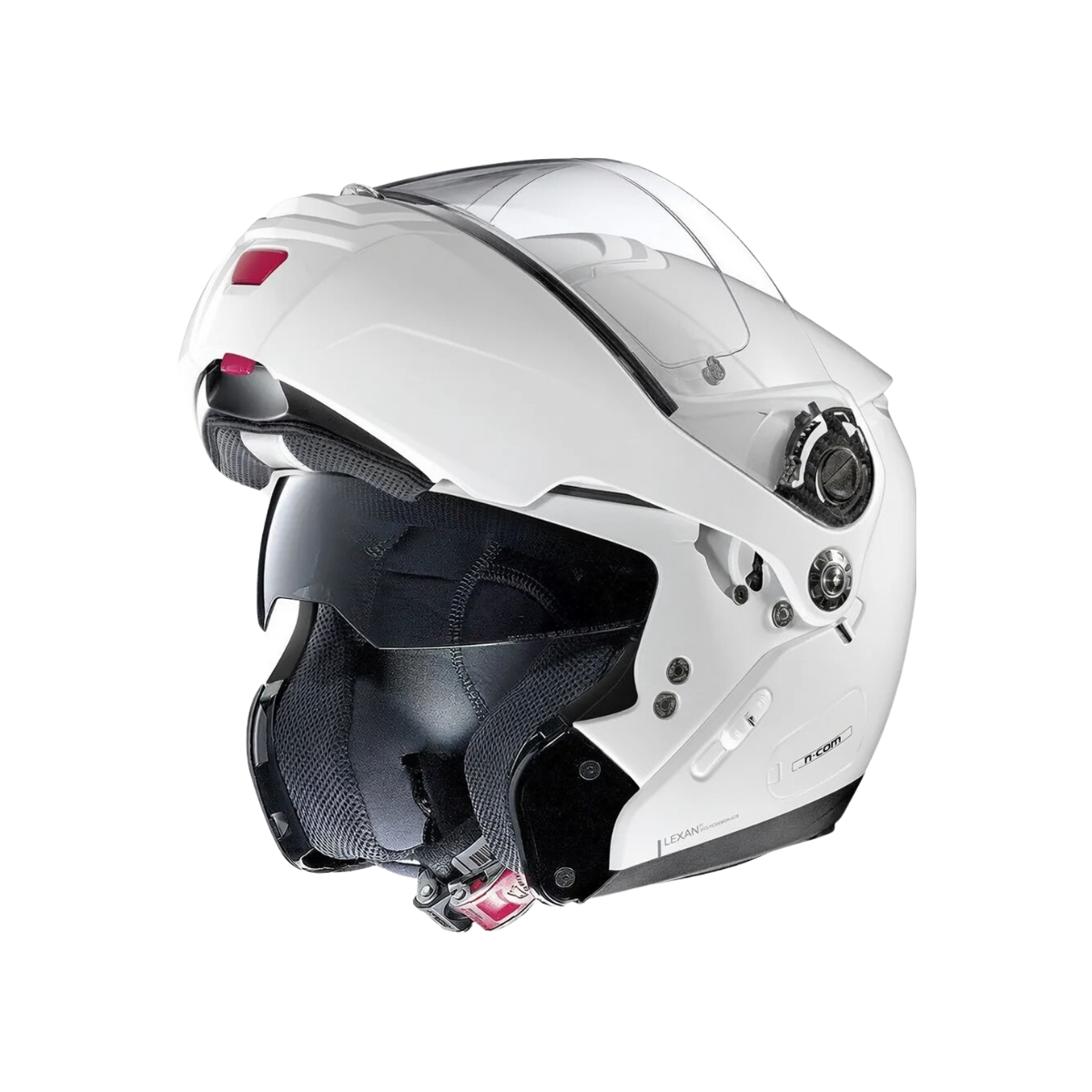 Casque Modulable GREX G9.2 Kinetic N-Com Blanc métallisé