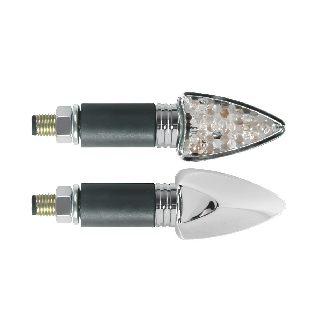 Coppia frecce VIPER LED Cromate – Omologate – 8591