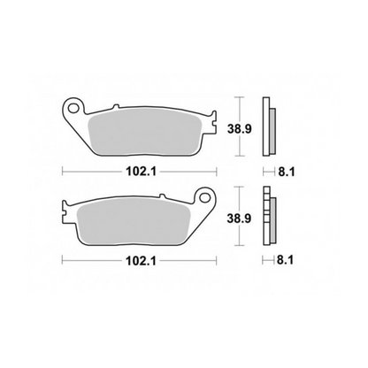 Bremsbeläge Braking Urban Honda SH 300 i – 716SM1