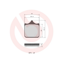 BRAKE PADS Brembo 07BB3396 sintered road