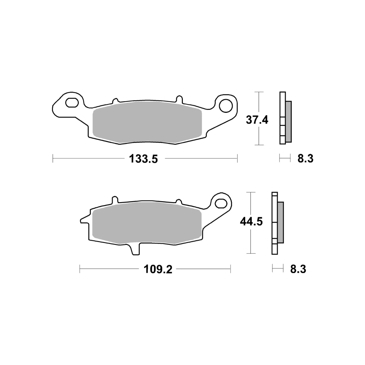 PASTIGLIE FRENO Brembo 07KA18SA sinterizzate Moto Strada