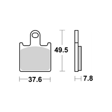 BRAKE PADS Brembo 07KA28SA sintered road