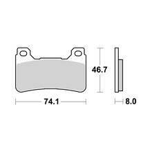 Brembo Brake Pads Honda CBR 600 RR Front -pair-