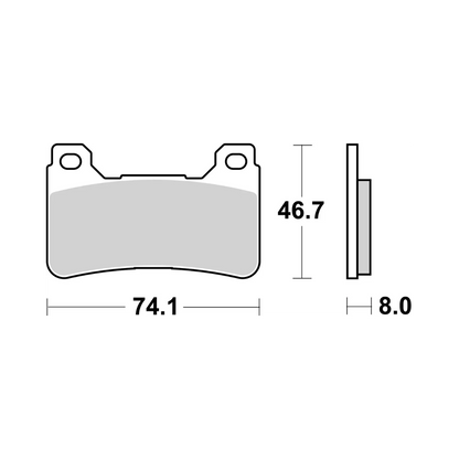Brembo Brake Pads Honda CBR 600 RR Front -pair-