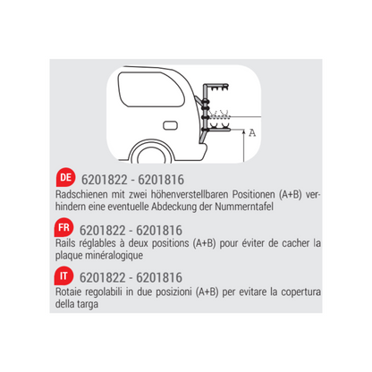 Fabbri Bici OK 2 MTB VAN 29″ Inch Aluminum Rear Bike Rack