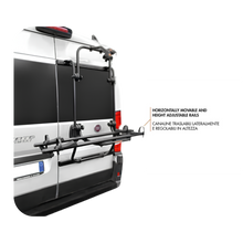 Rear Tailgate Bike Rack Fabbri – Bici Ok MTB Van for Mercedes Sprinter and Volkswagen Crafter