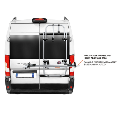 Fabbri Rear Hatch Bike Rack – Bici Ok MTB Van for Mercedes Sprinter and Volkswagen Crafter