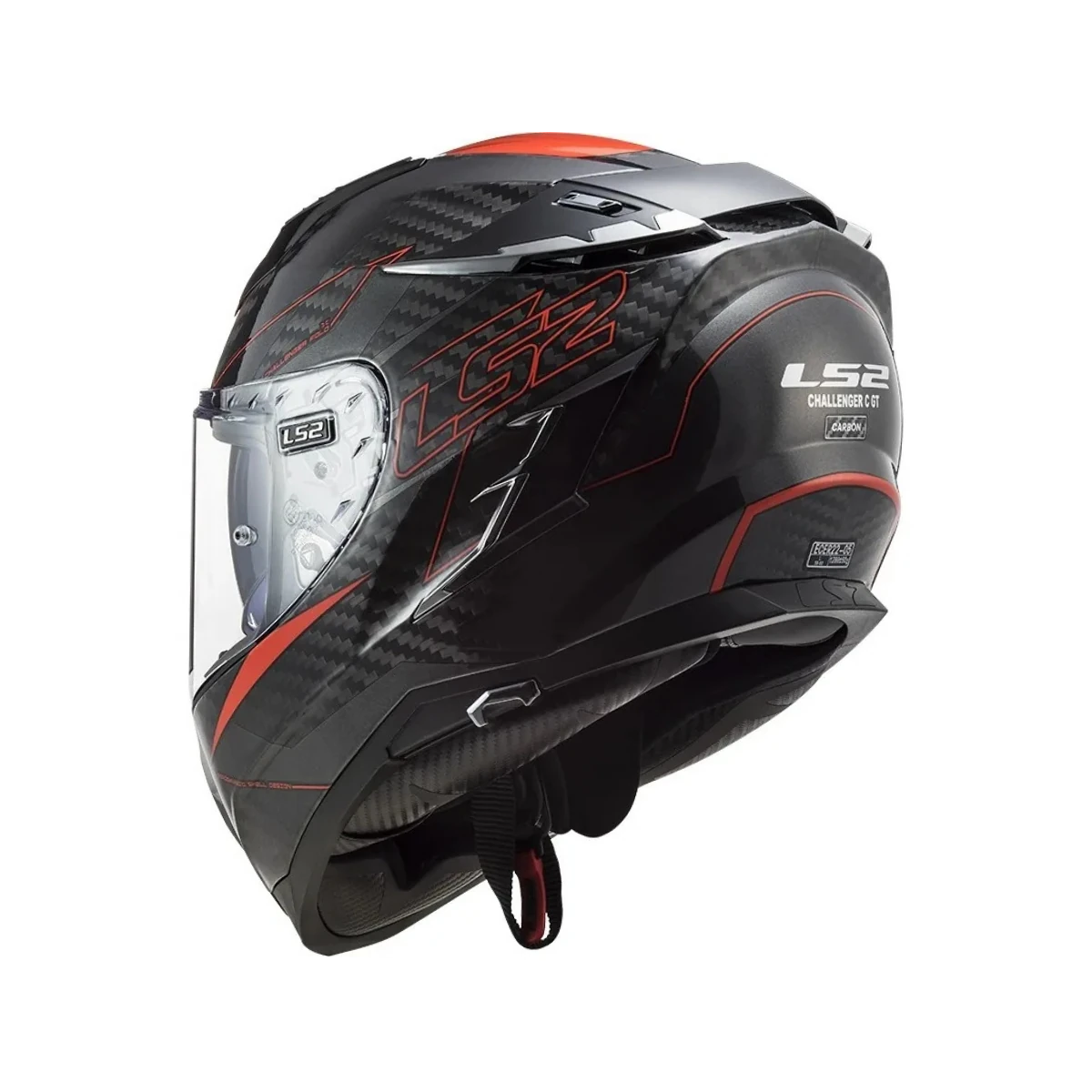 LS2 FF327 Challenger CT2 Fold Full-Face Motorcycle Helmet Glossy Red