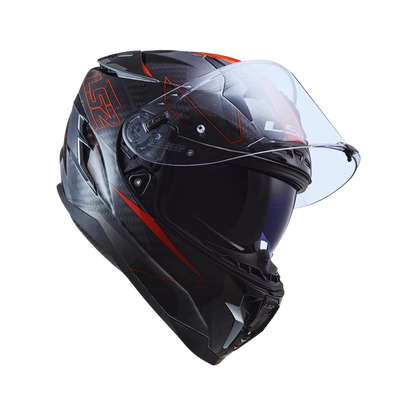 LS2 FF327 Challenger CT2 Fold Full-Face Motorcycle Helmet Glossy Red