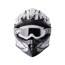 Casco Cross GMS Fortis Graffi – Grigio Opaco / Bianco