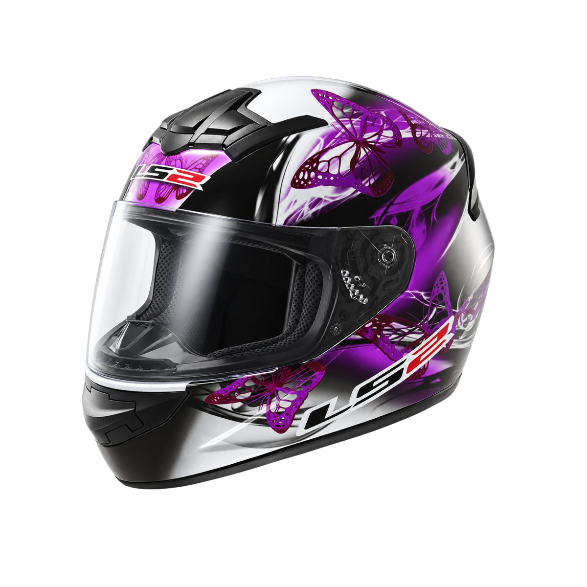 LS2 FF352 Rookie Flutter Full-Face Helmet - Black Purple