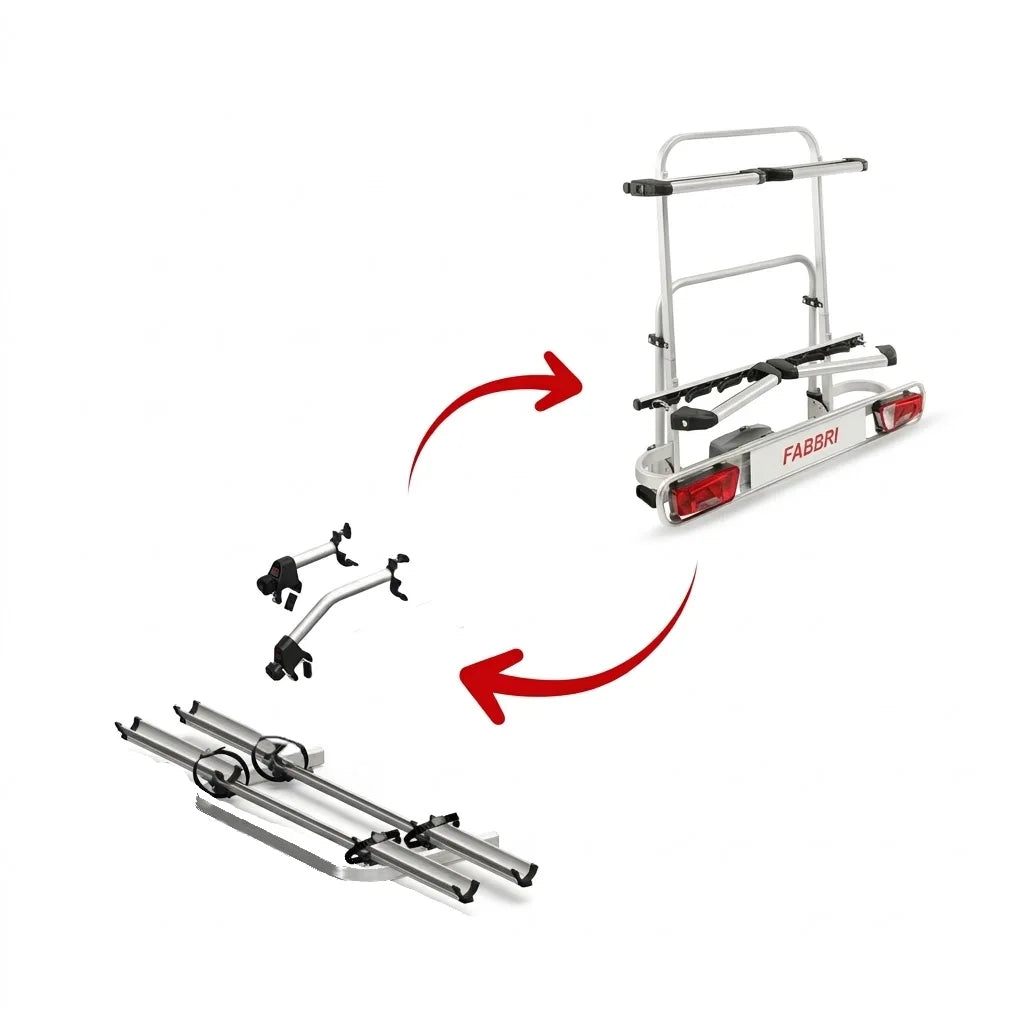 Fabbri Kit optionnel 2 vélos pour porte-skis & board Exclusiv Deluxe