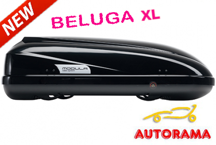 Box da Tetto Portatutto Auto Modula Beluga XL 460 L Nero lucido