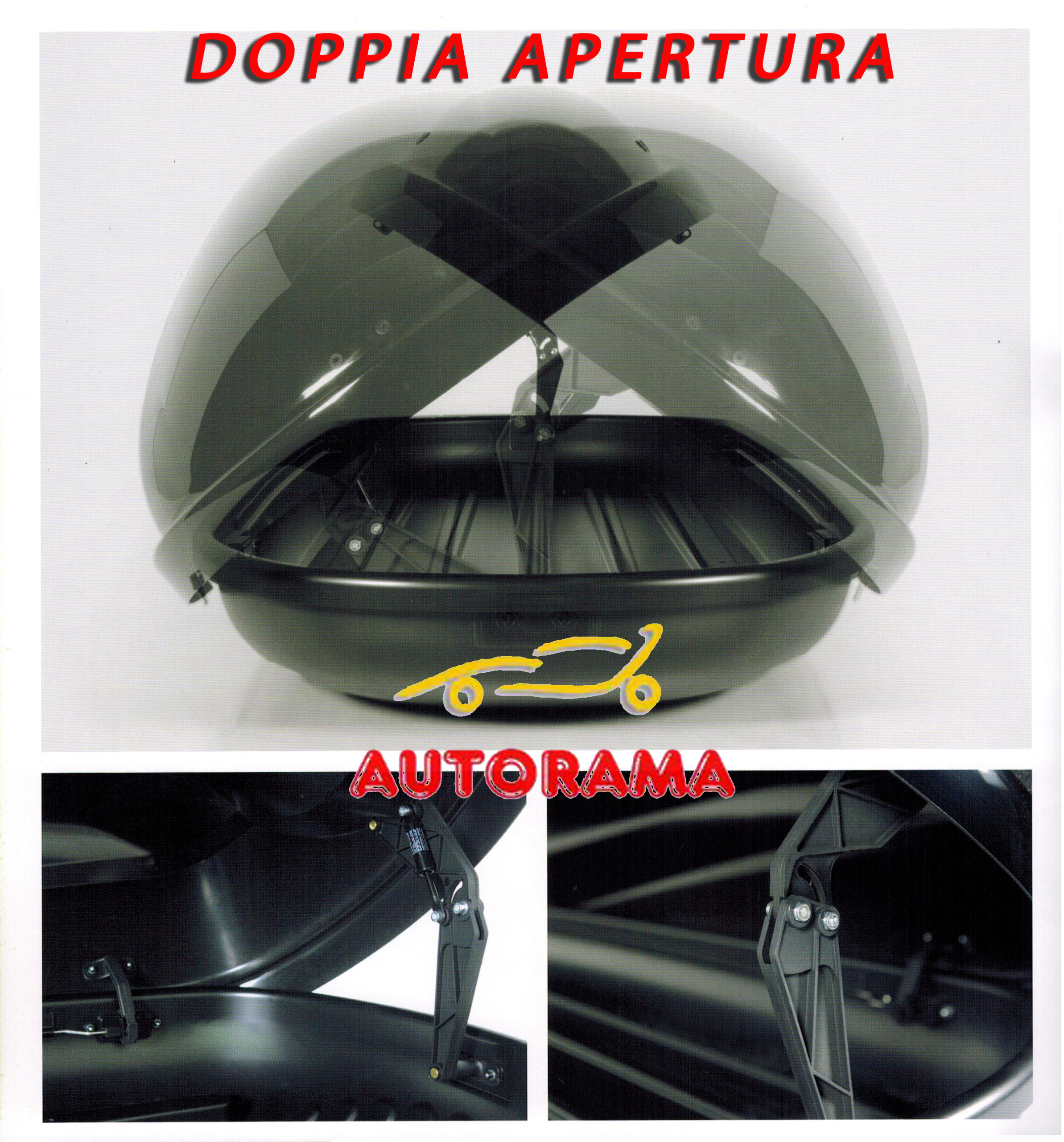 Box da Tetto Portatutto Auto Modula Beluga XL 460 L Nero lucido - immagine 4