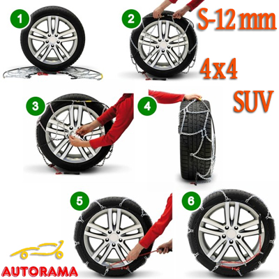 Catene Neve S12 Lampa - Suv Fuoristrada 4x4 12mm Gr.22 - immagine 3