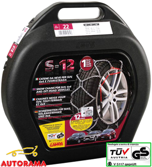 Catene Neve S12 Lampa - Suv Fuoristrada 4x4 12mm Gr. 24,5 - immagine 2